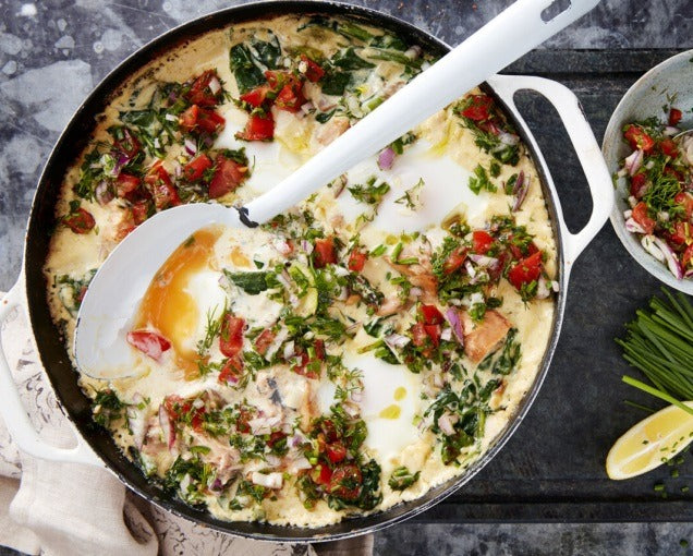 Baked Eggs Alaska with Wild Alaska Pink Salmon
– Custom Seafoods