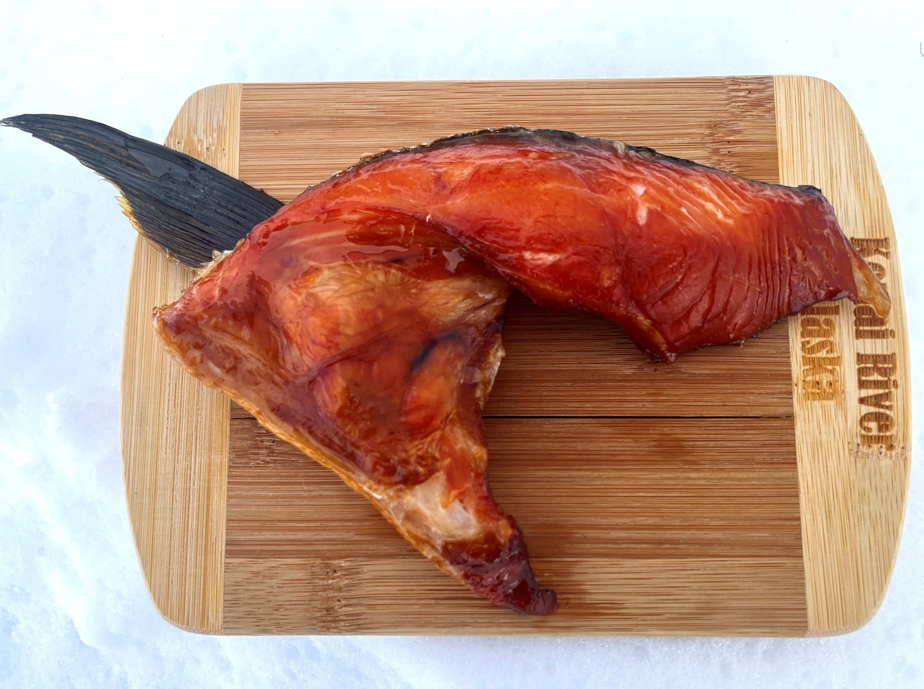 Smoked King Salmon Collars Custom Seafoods